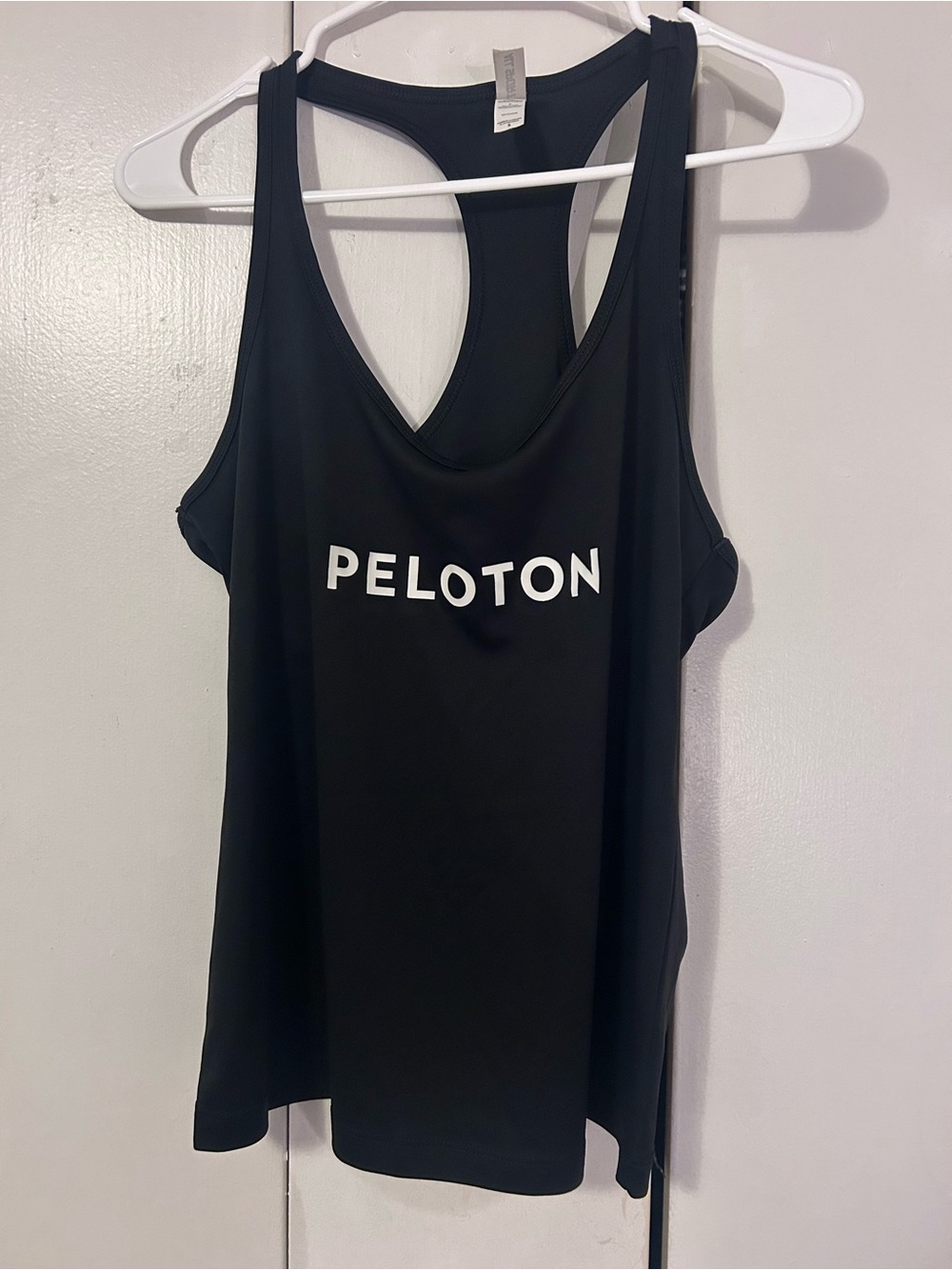 Peloton Black Racerback Logo Tank